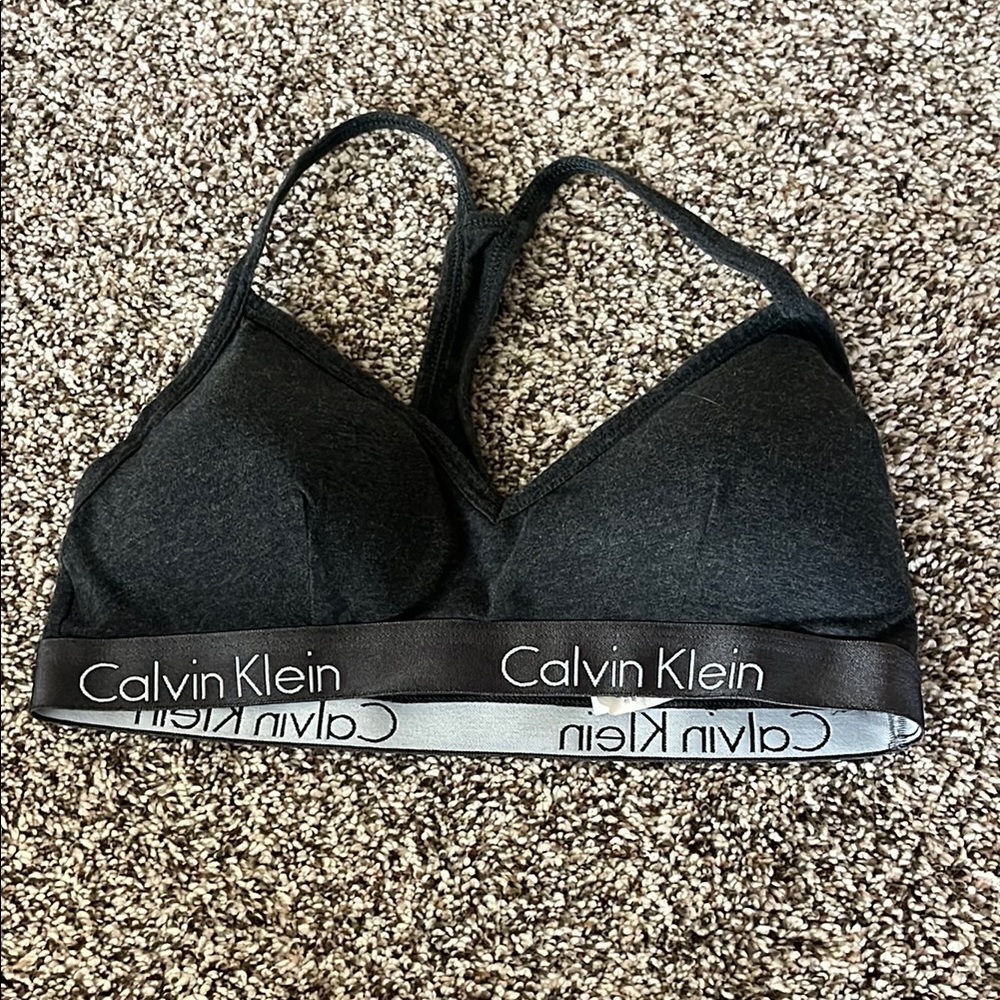 Calvin Klein Black Triangle Bralette Size M
